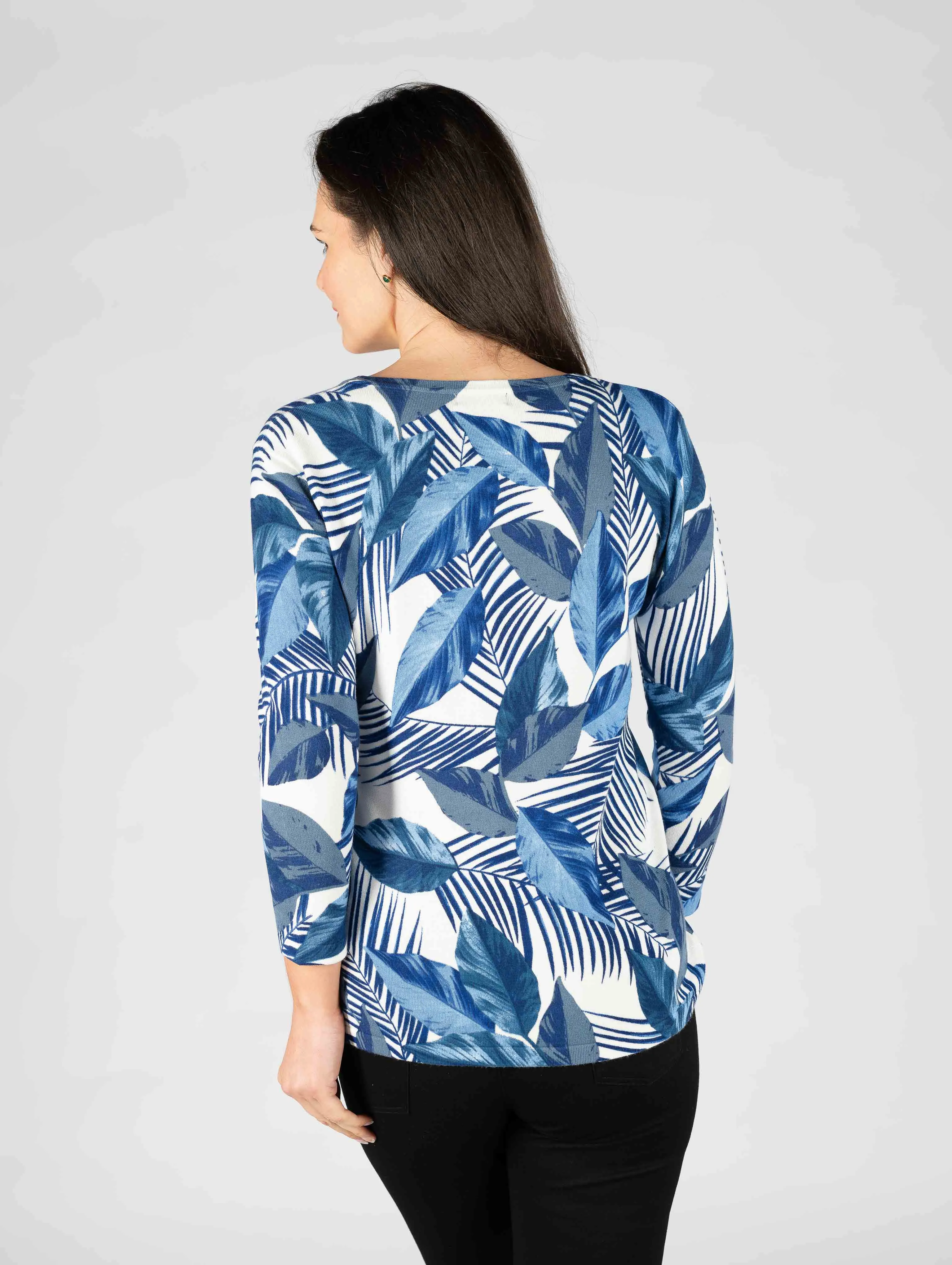 Leaf Print Jumper