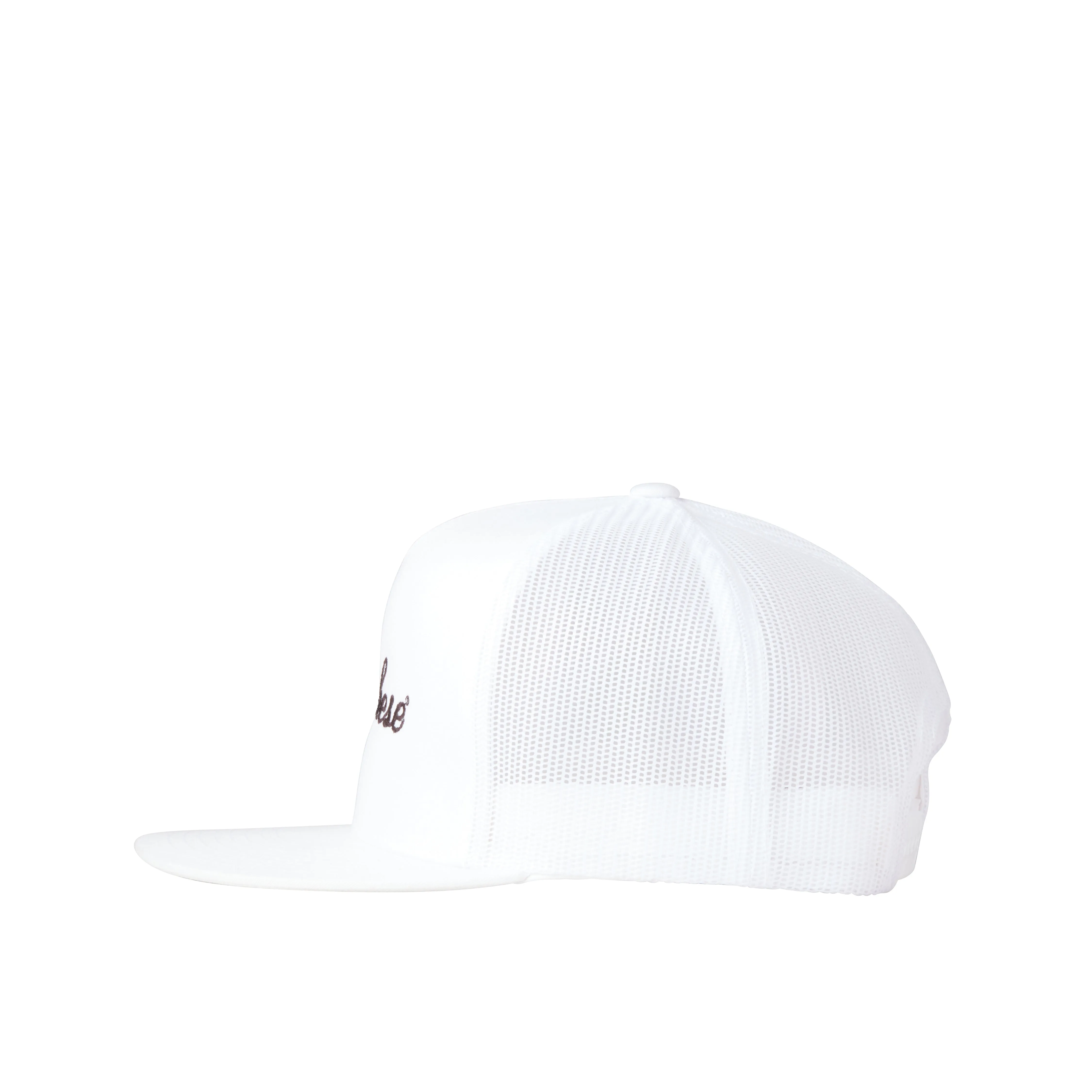 Lucchese Script Trucker Cap :: White