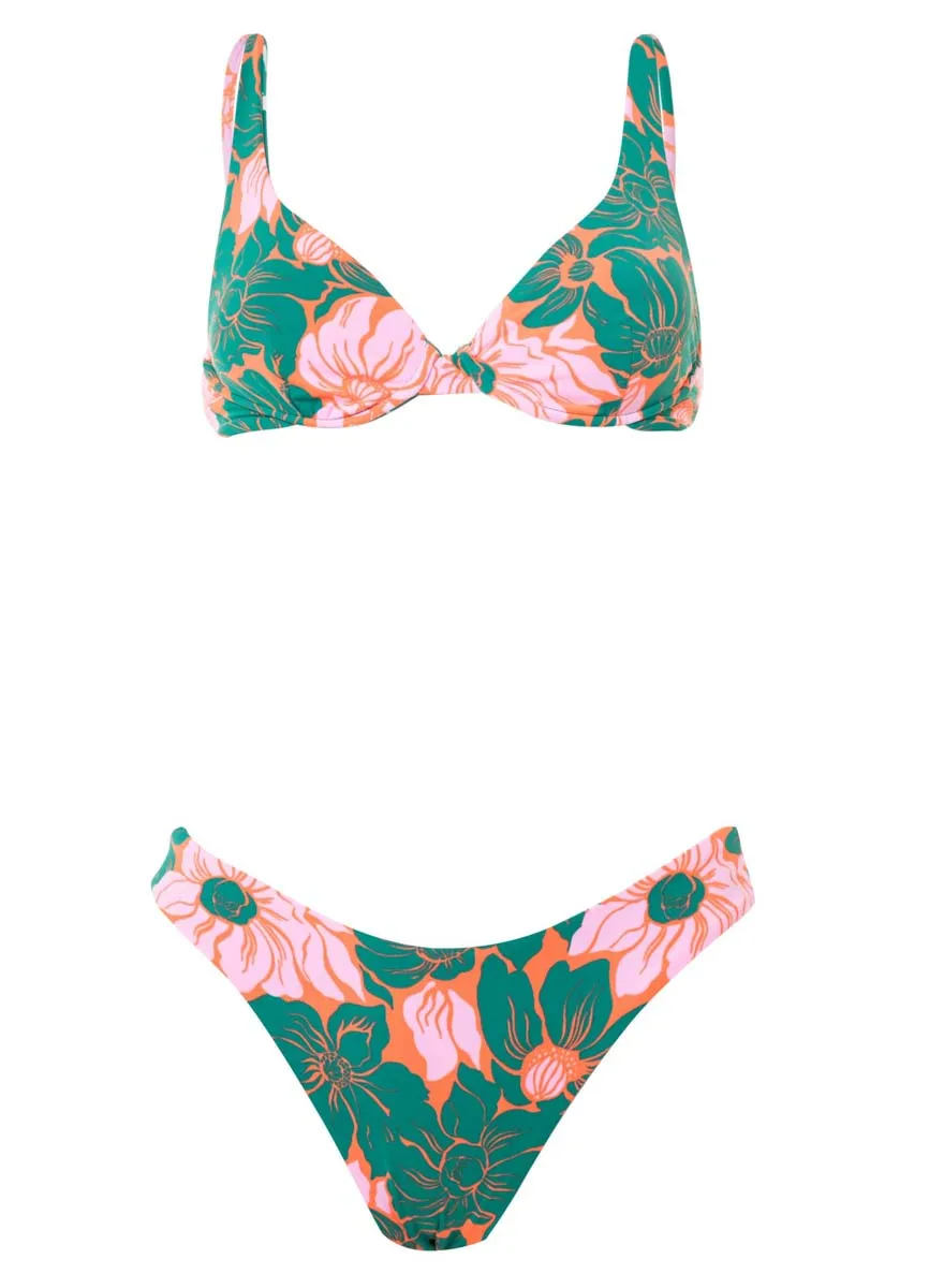 Maaji Floral Stamp Tribe Unmolded Underwire Bikini Top