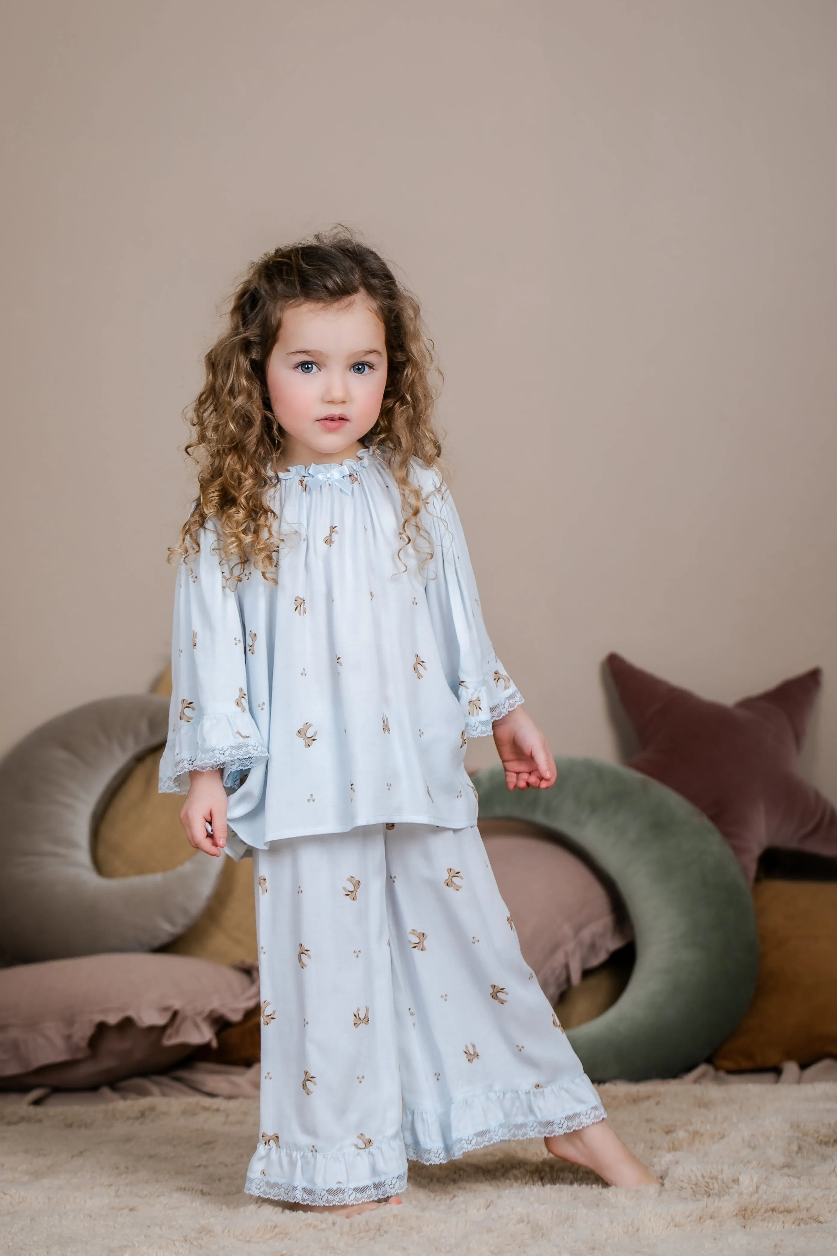 MELANY - GIRLS PYJAMA SET IN BLUE