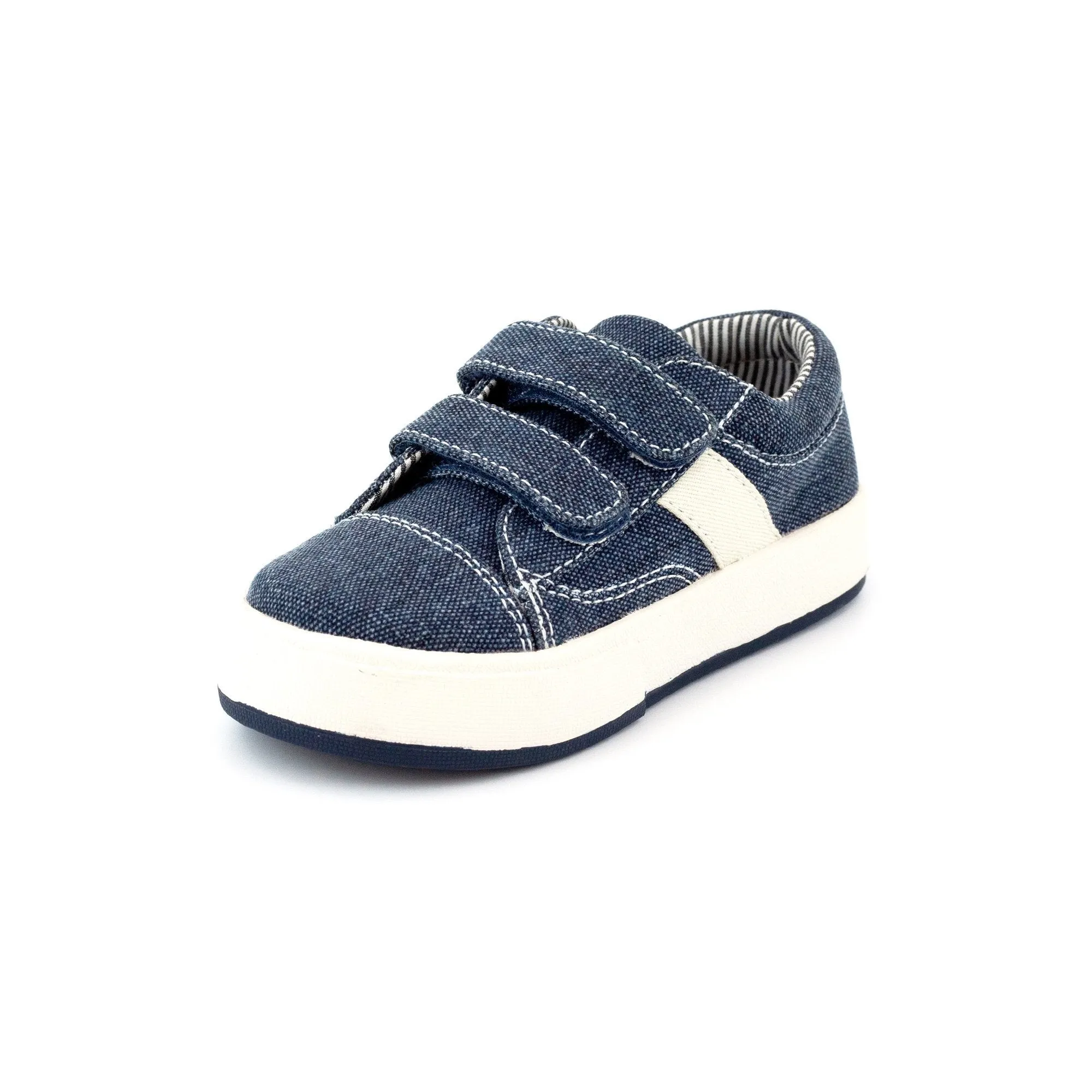 Miles Double V Shoe - Navy