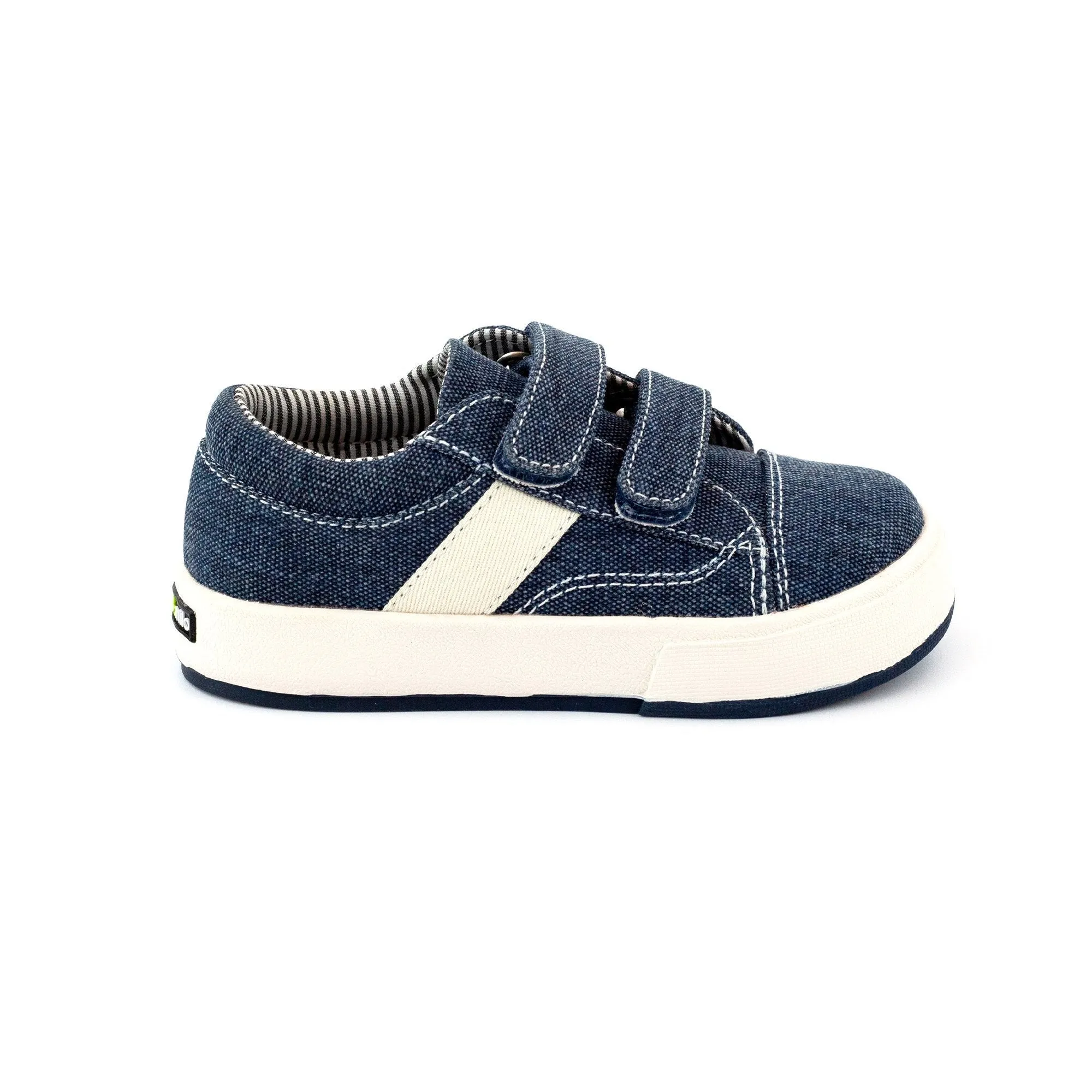 Miles Double V Shoe - Navy