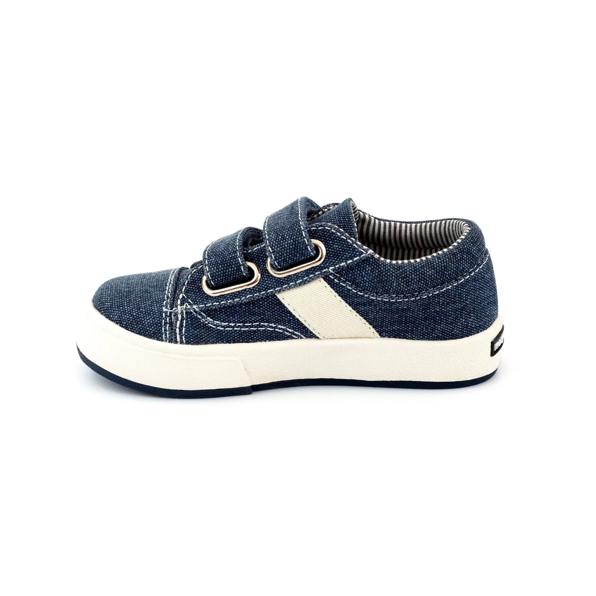 Miles Double V Shoe - Navy