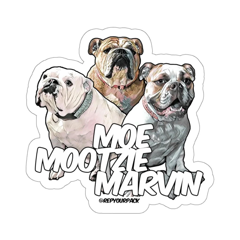 Moe Mootzie Marvin (1) Stickers