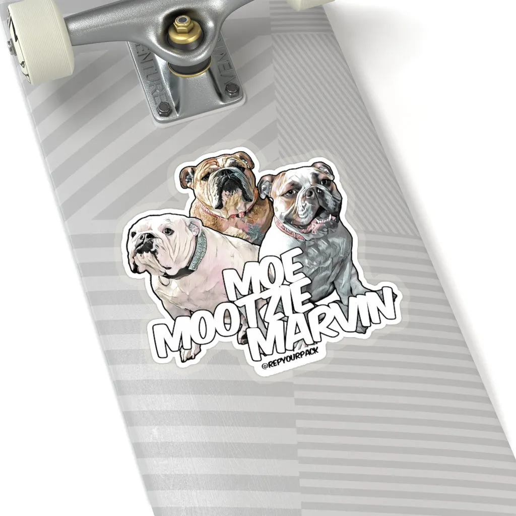 Moe Mootzie Marvin (1) Stickers