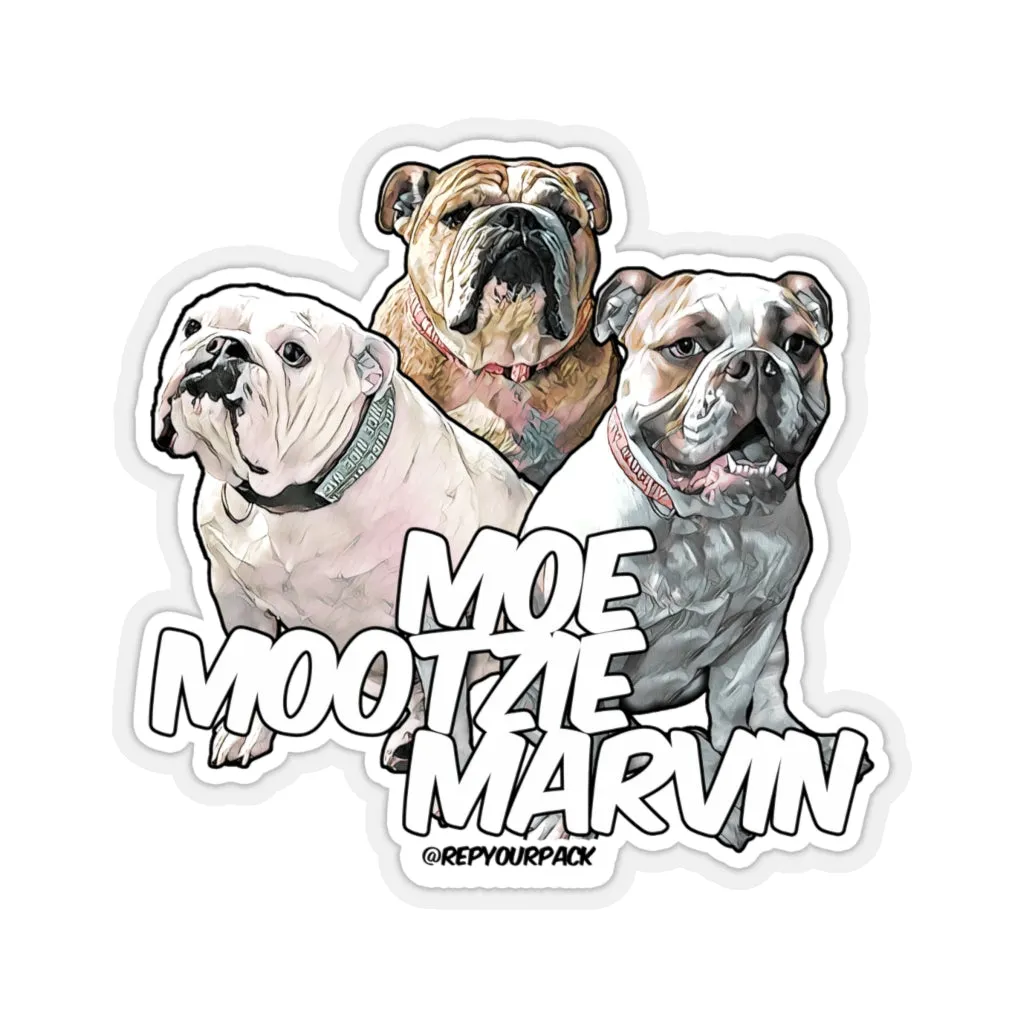 Moe Mootzie Marvin (1) Stickers