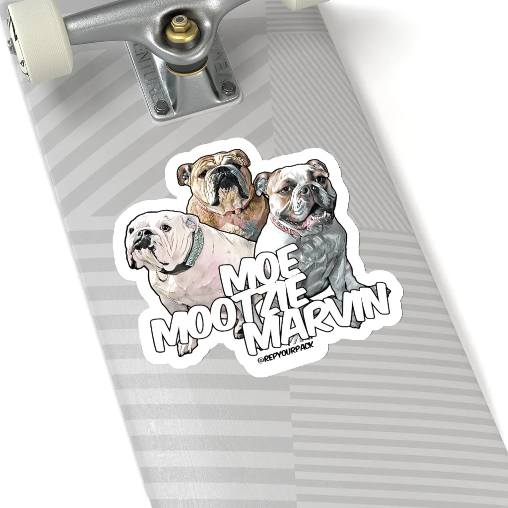 Moe Mootzie Marvin (1) Stickers