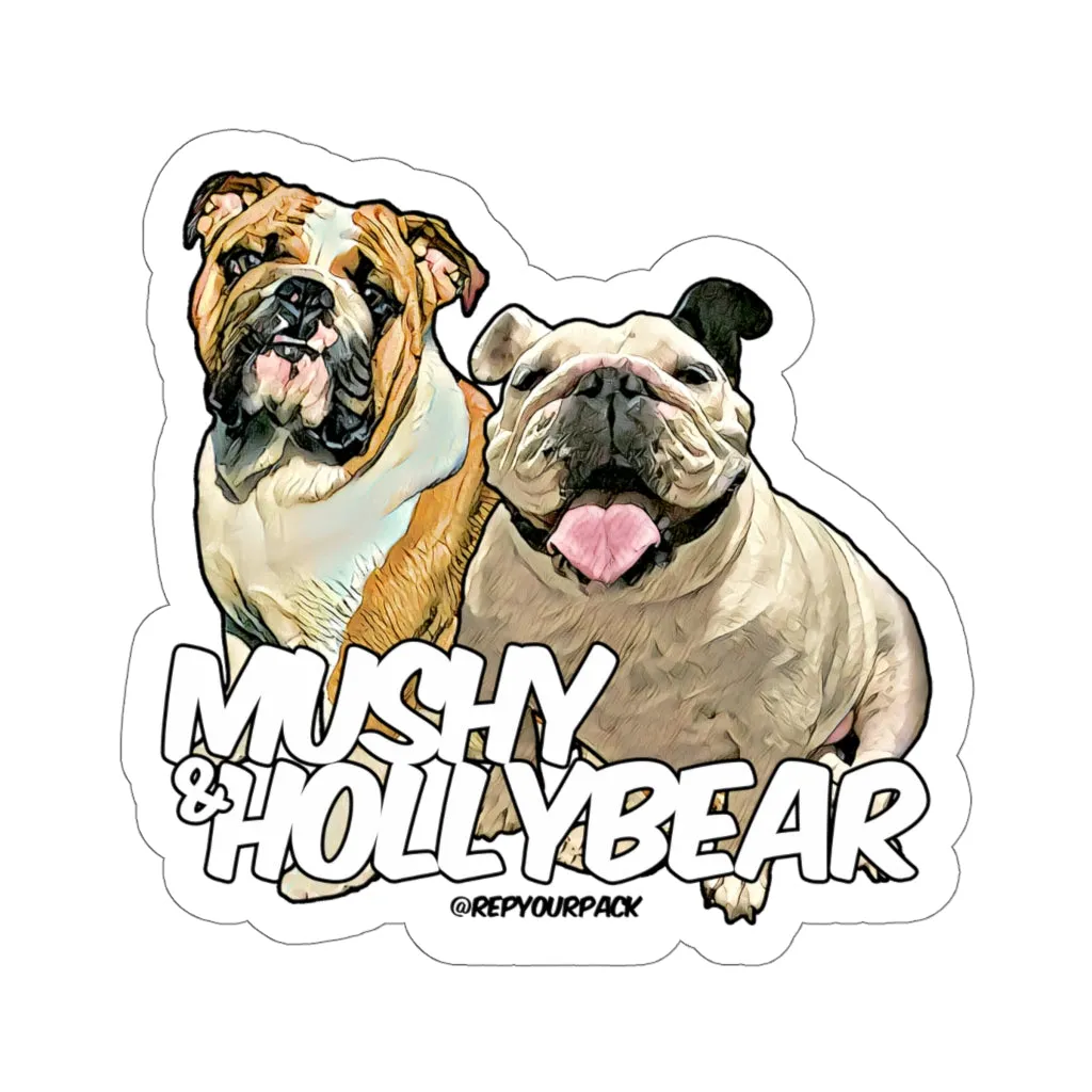 Mushy & Holly Bear Stickers