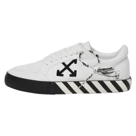 Off-White Vulcanized Low Canvas White Black