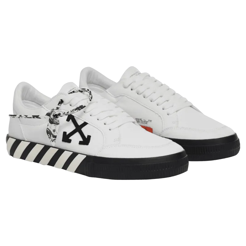 Off-White Vulcanized Low Canvas White Black