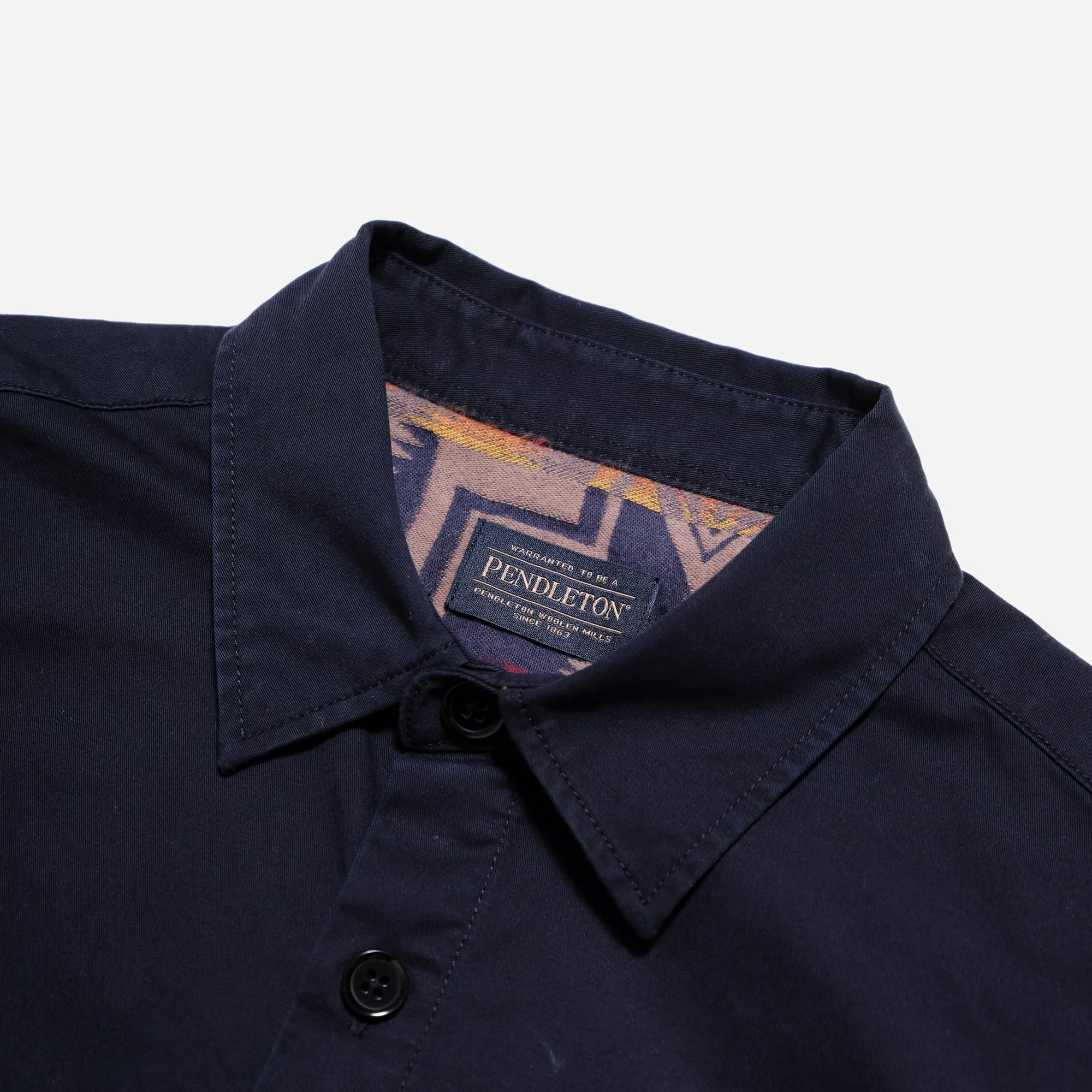 PATCHWORK EXPLORER SHIRT (THE HARDING CAPSULE)  - NAVY/HARDING