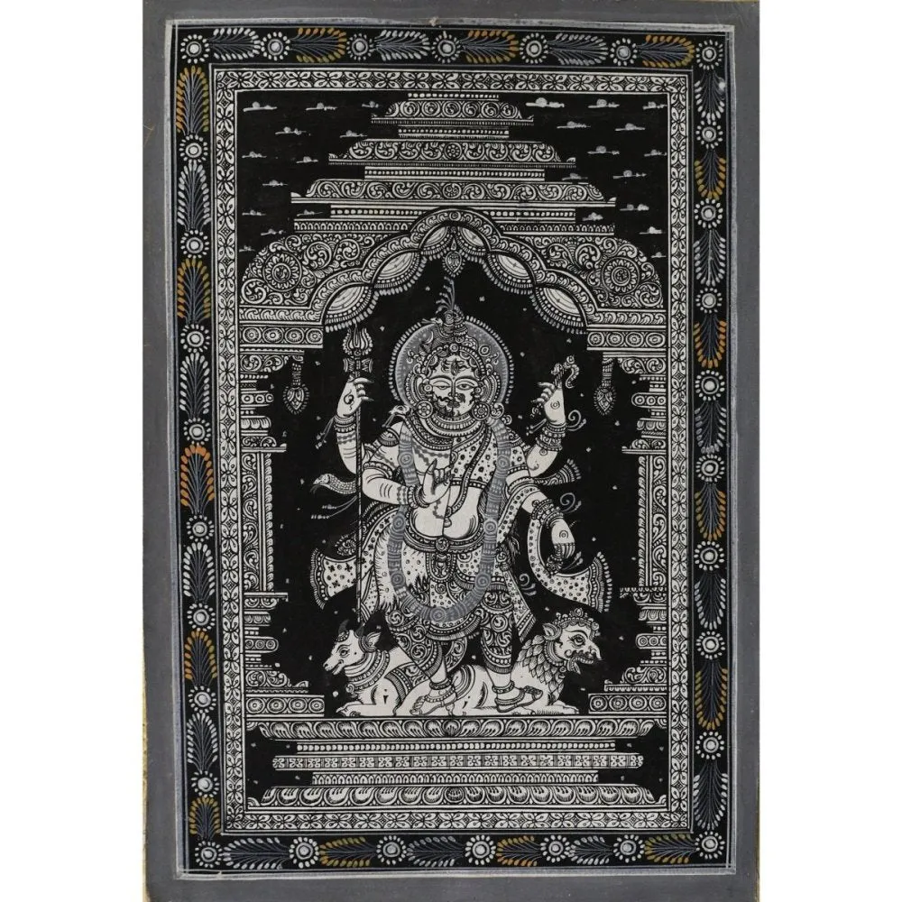 Pattachitra Ardhanarishwar Painting