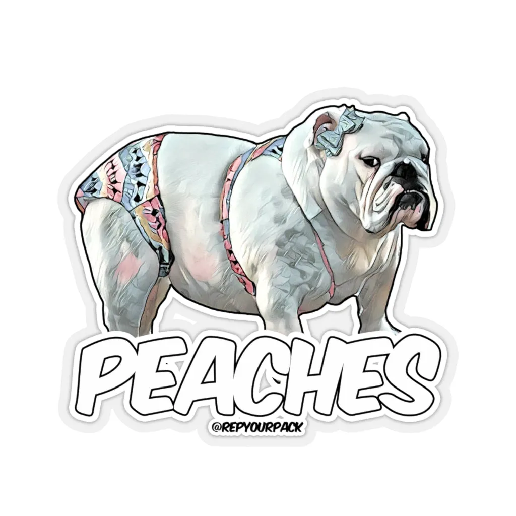 Peaches Bikini 1 Stickers