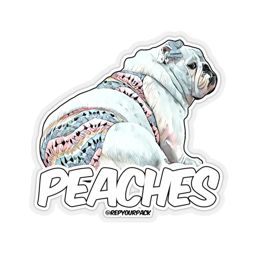 Peaches Bikini 2 Stickers