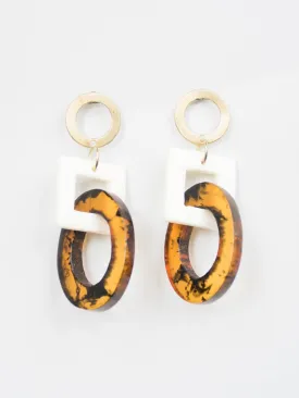 Priyanka Earrings - Tortoiseshell