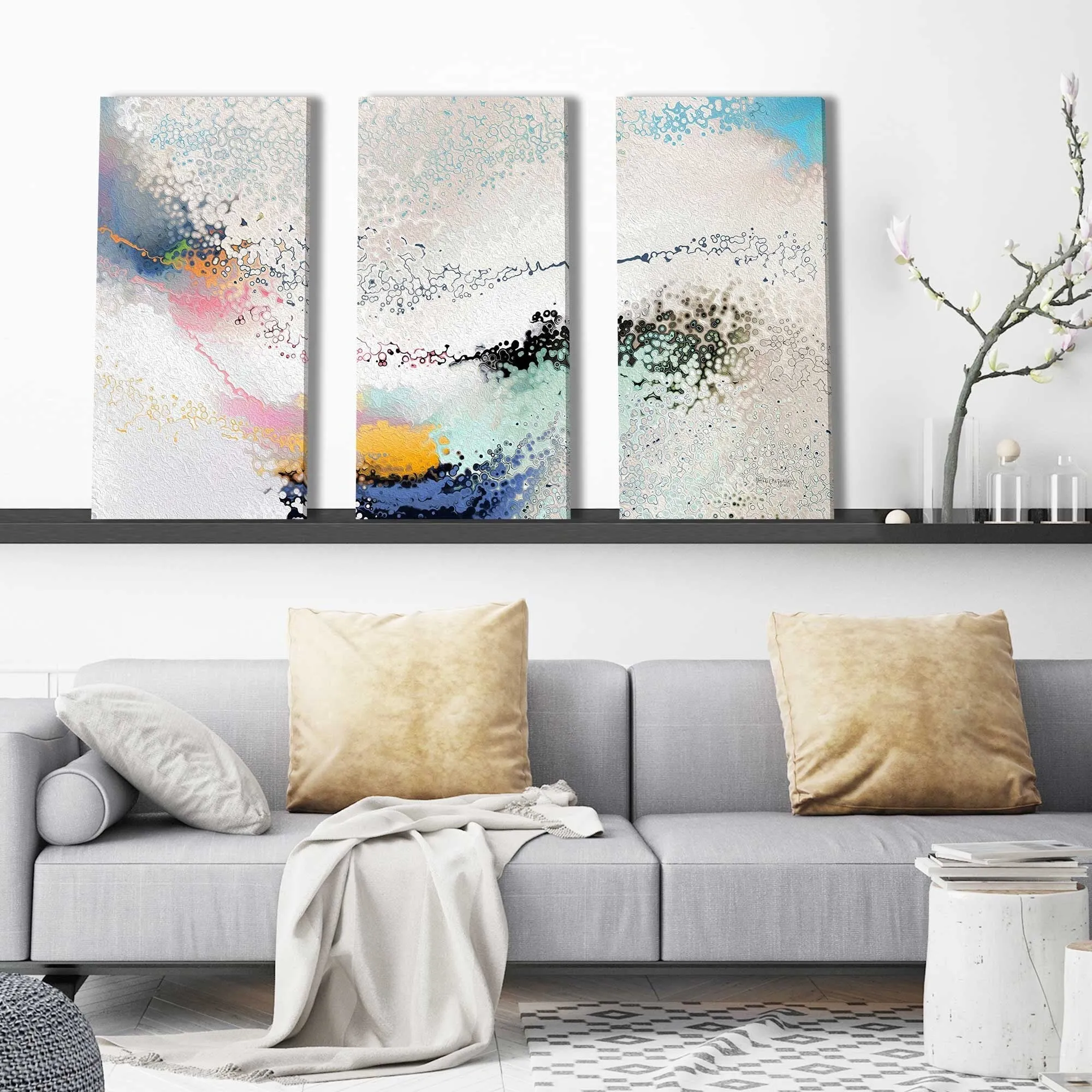 "1 Corinthians 2 12 Spiritual Understanding " 3 Piece Set on Canvas