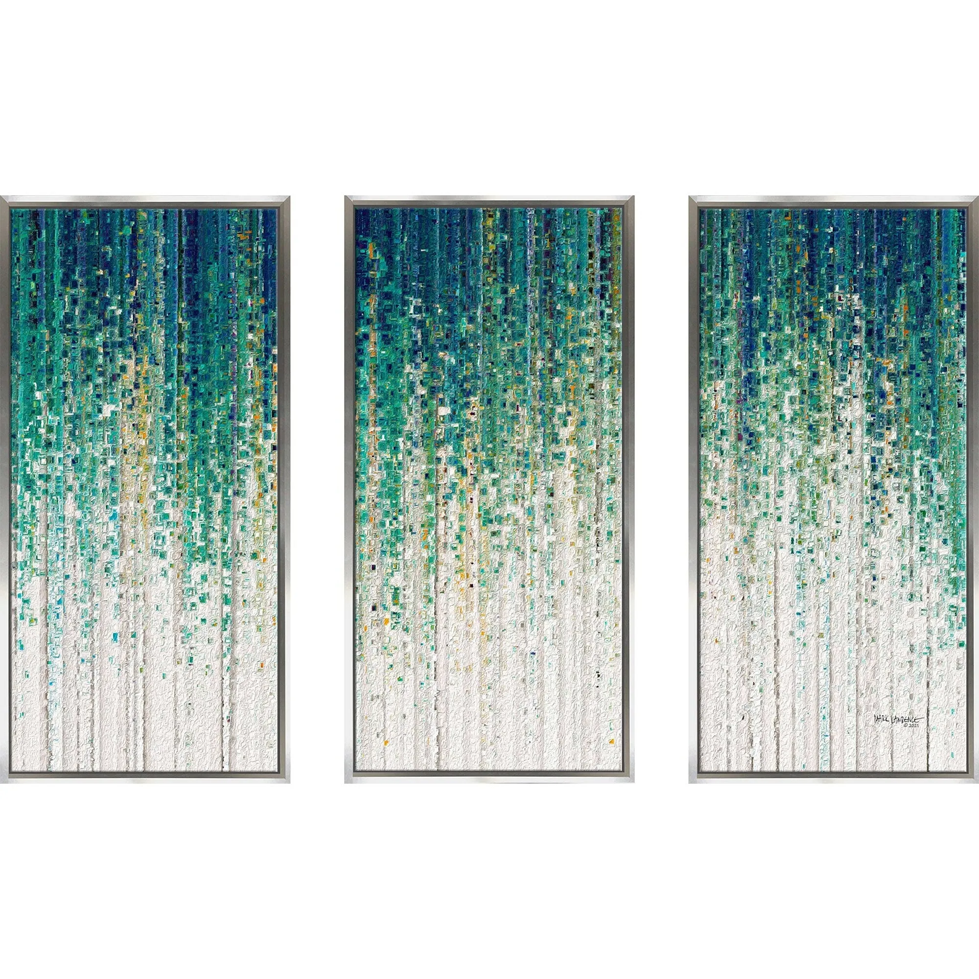 "1 Timothy 1 14 Abundant Grace" Print on Floating Canvas Set of 3