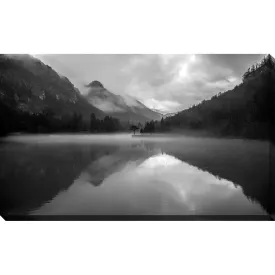 "1054 Mountain Lake " by Design Fabrikken Print on Canvas