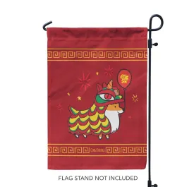 "Lunar New Year" Corgi Garden Flag