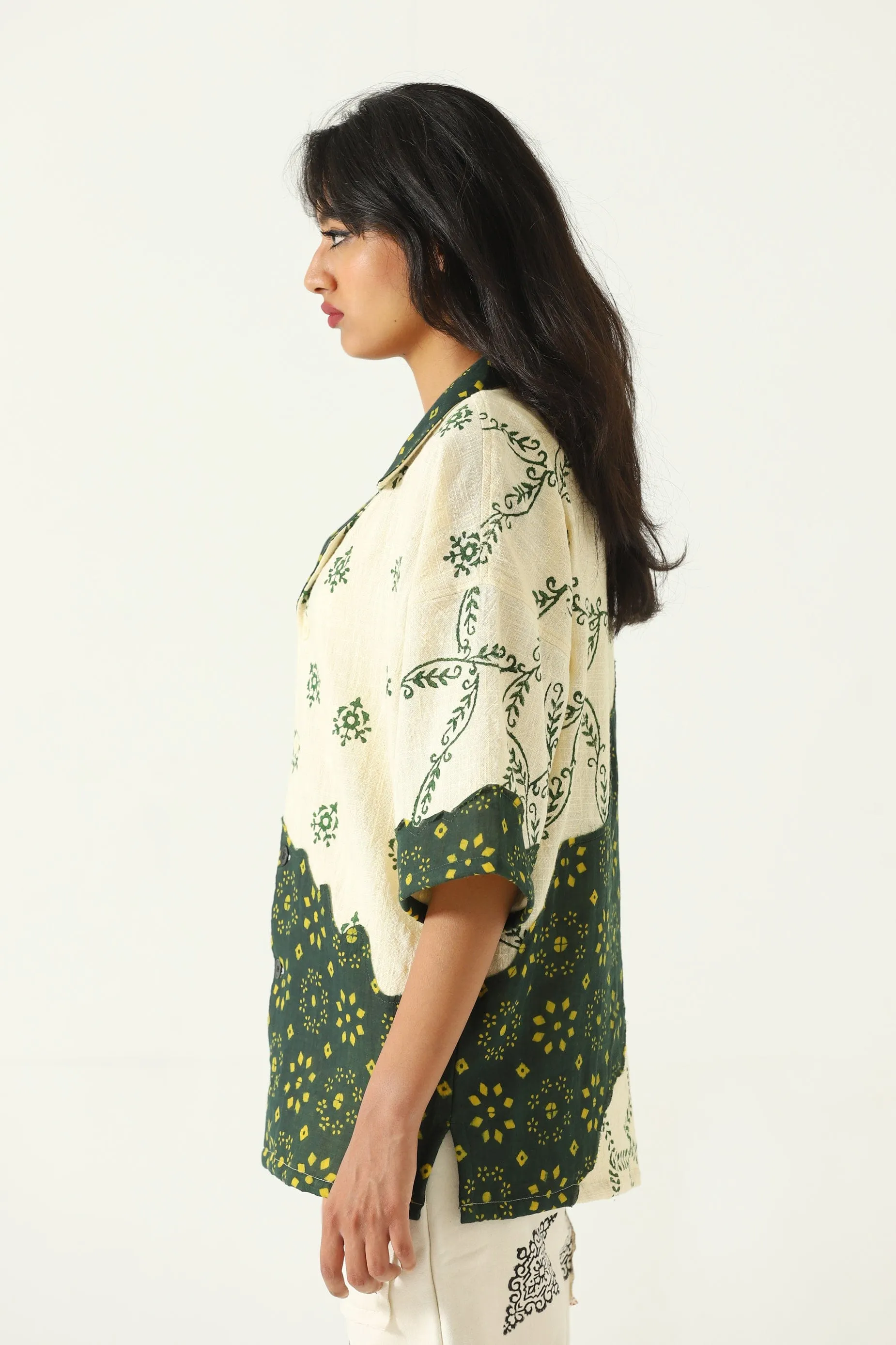 "RAJASTHAN" HAND BLOCK PRINT BUTTON DOWN