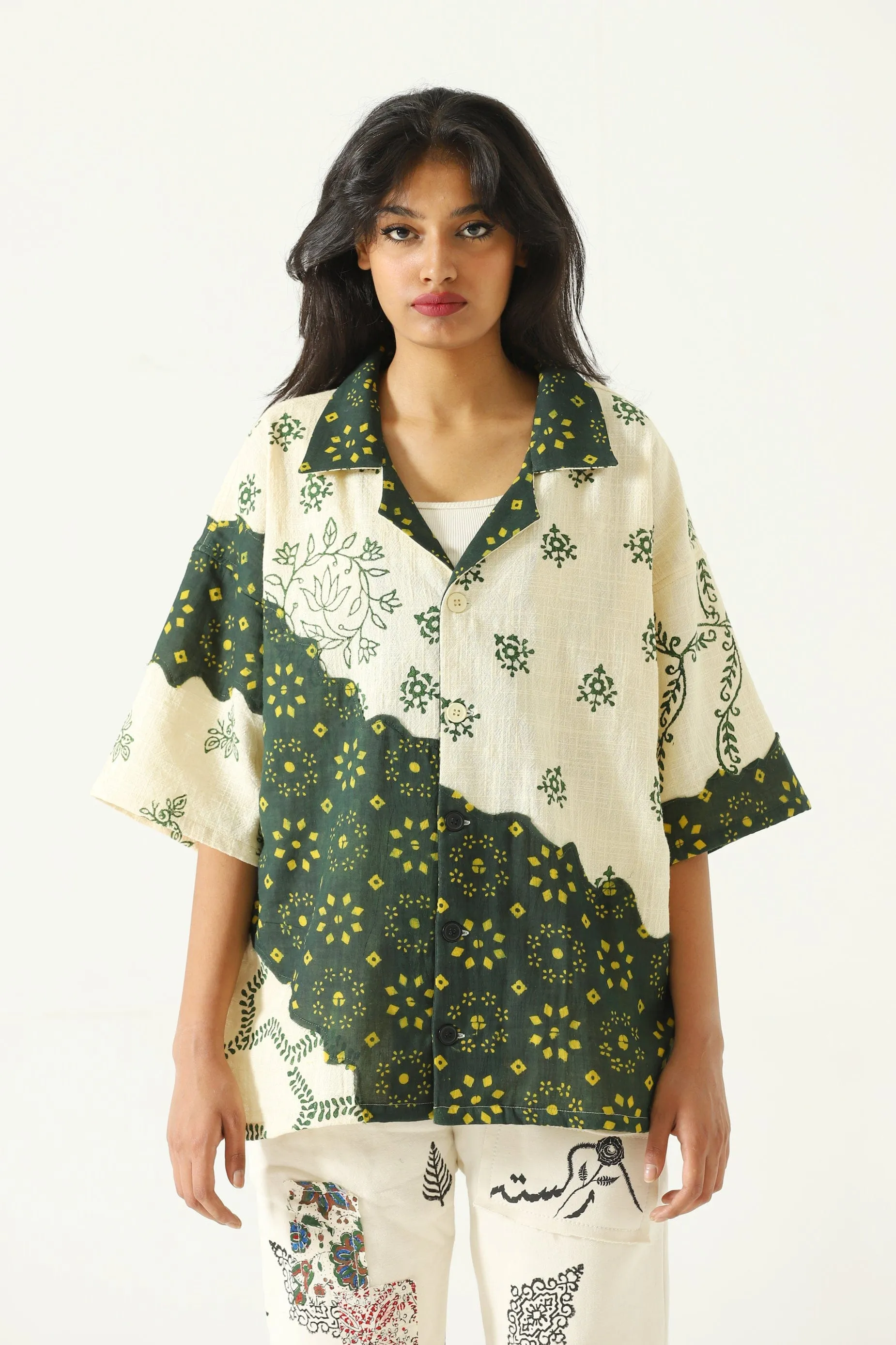 "RAJASTHAN" HAND BLOCK PRINT BUTTON DOWN