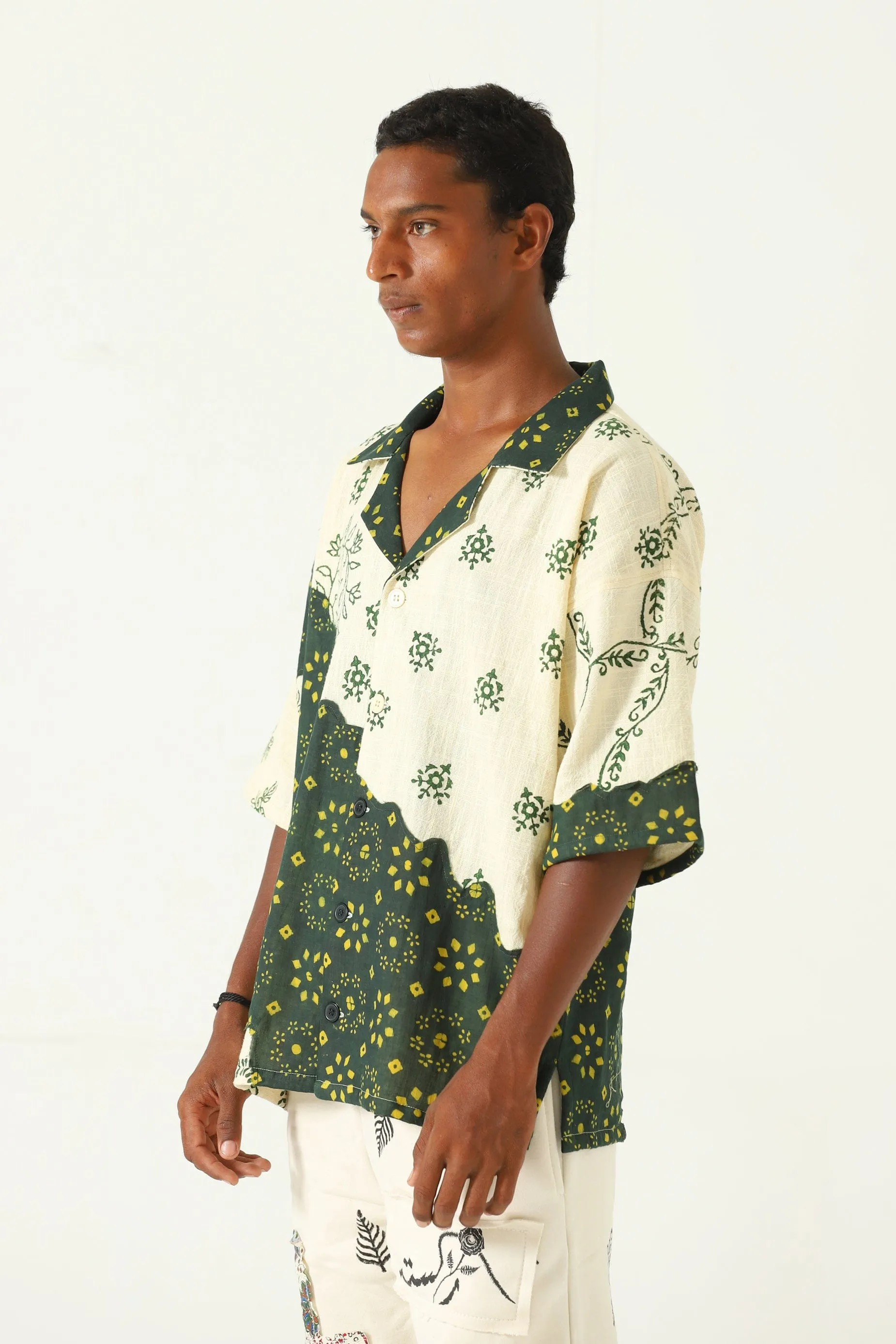 "RAJASTHAN" HAND BLOCK PRINT BUTTON DOWN