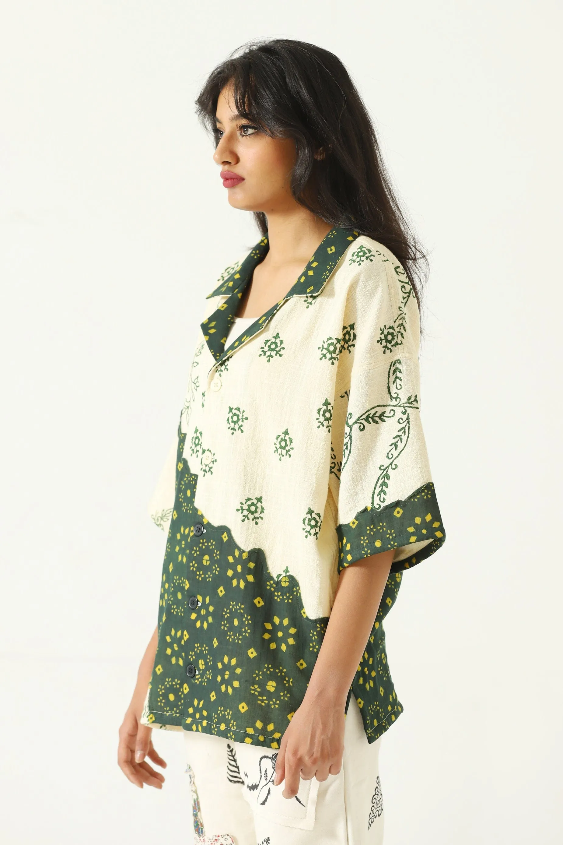 "RAJASTHAN" HAND BLOCK PRINT BUTTON DOWN