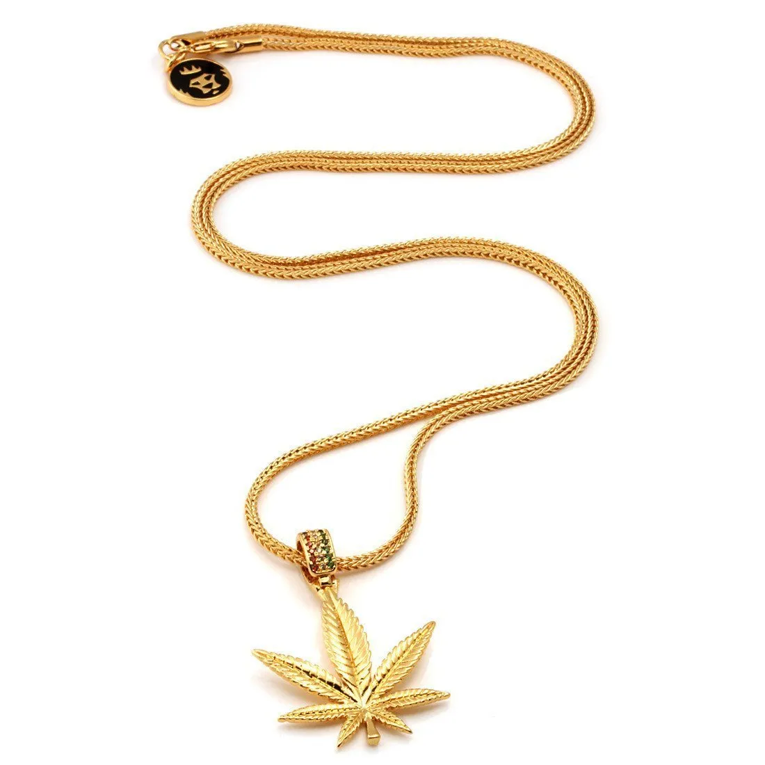 Rasta Weed Leaf Necklace