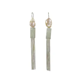 Shikaku Baroque Pearl Earrings - Kaoru Rogers