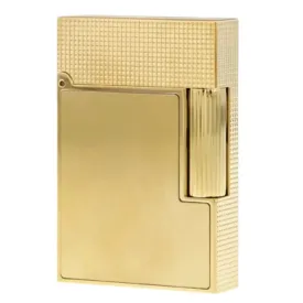 S.T. Dupont Line 2 Small Brushed Yellow Gold Lighter