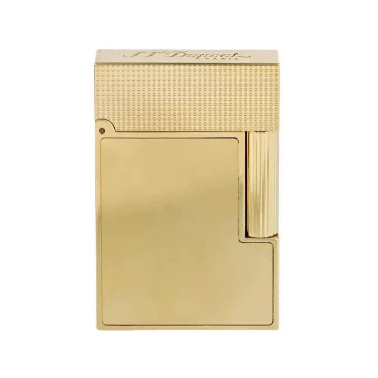 S.T. Dupont Line 2 Small Brushed Yellow Gold Lighter