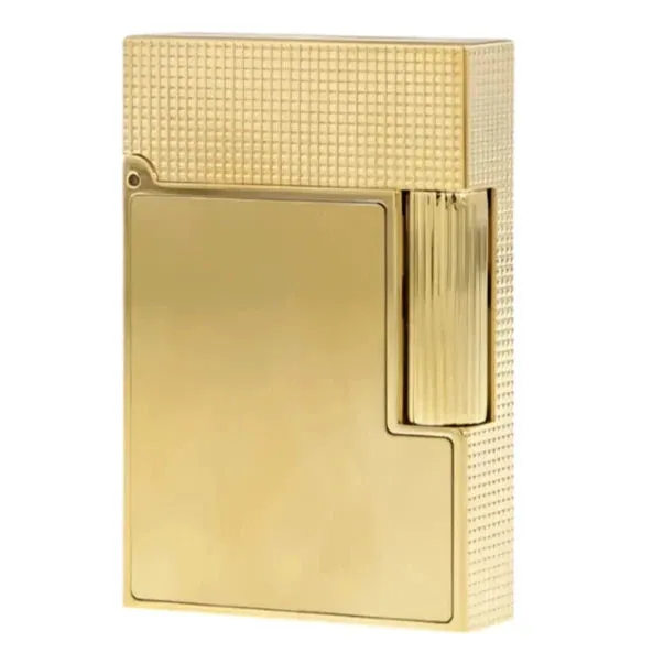 S.T. Dupont Line 2 Small Brushed Yellow Gold Lighter