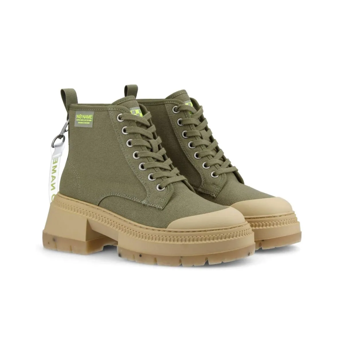 Strong Boots Canvas Recycled in Olive