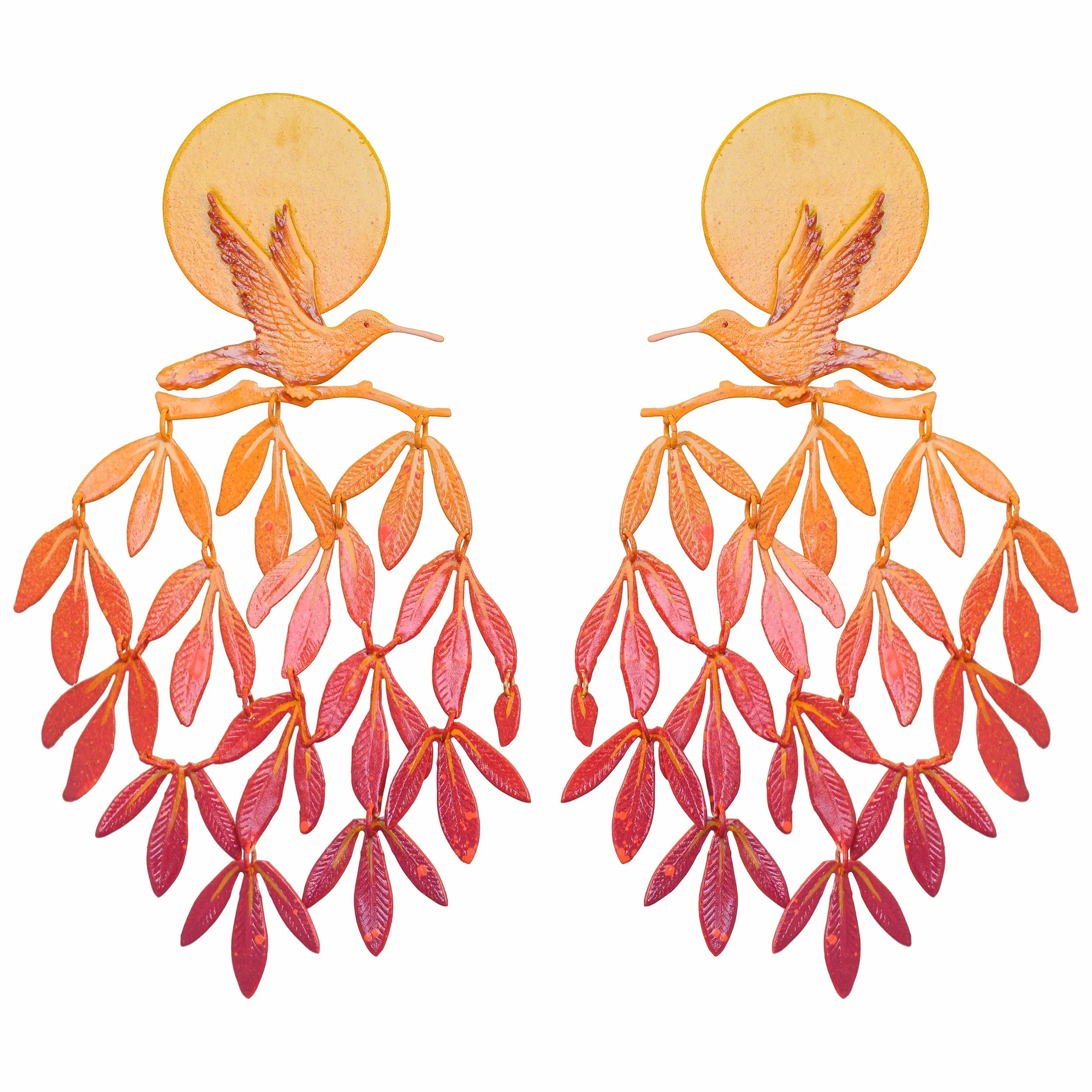 Sunset Tropical Tapestry Earrings