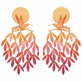 Sunset Tropical Tapestry Earrings