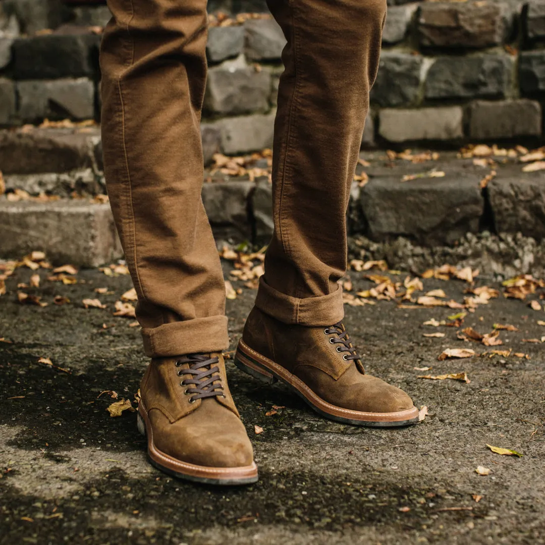 The Camp Pant in British Khaki Moleskin