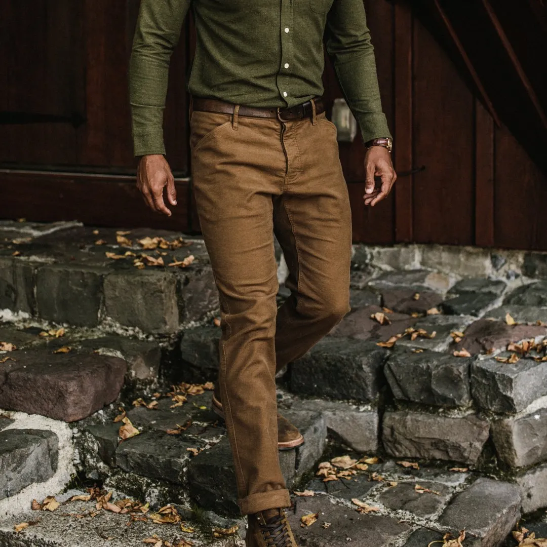 The Camp Pant in British Khaki Moleskin