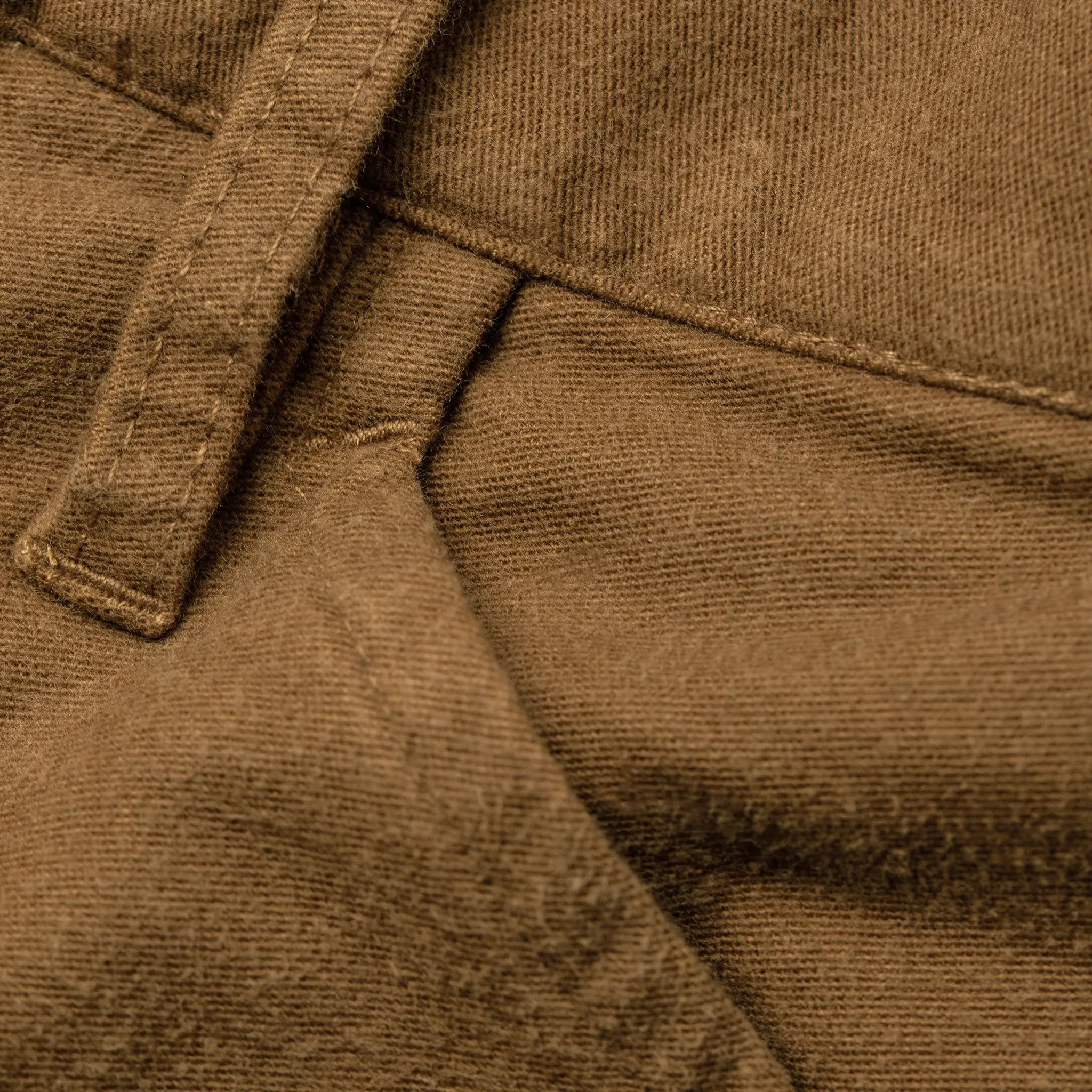 The Camp Pant in British Khaki Moleskin