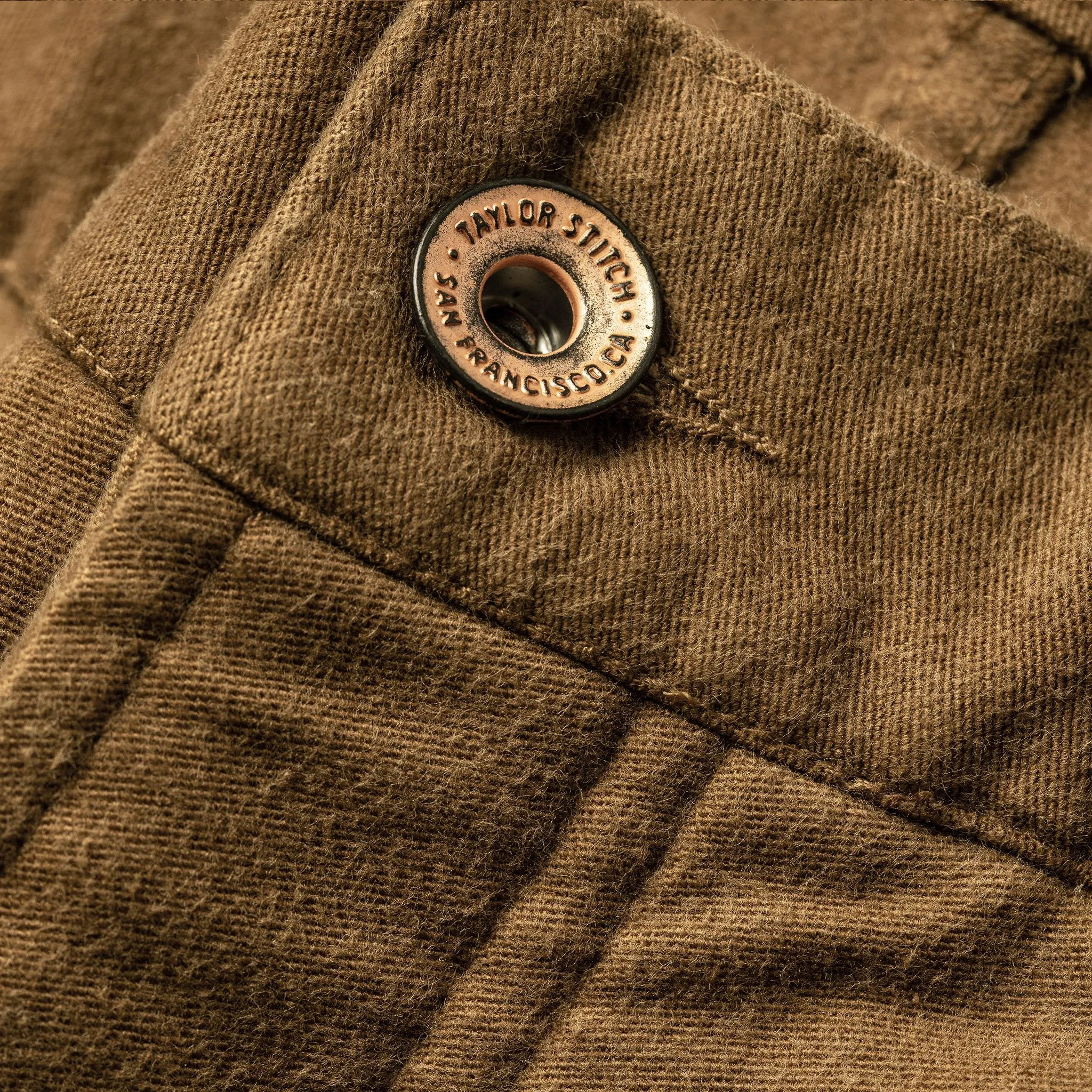 The Camp Pant in British Khaki Moleskin