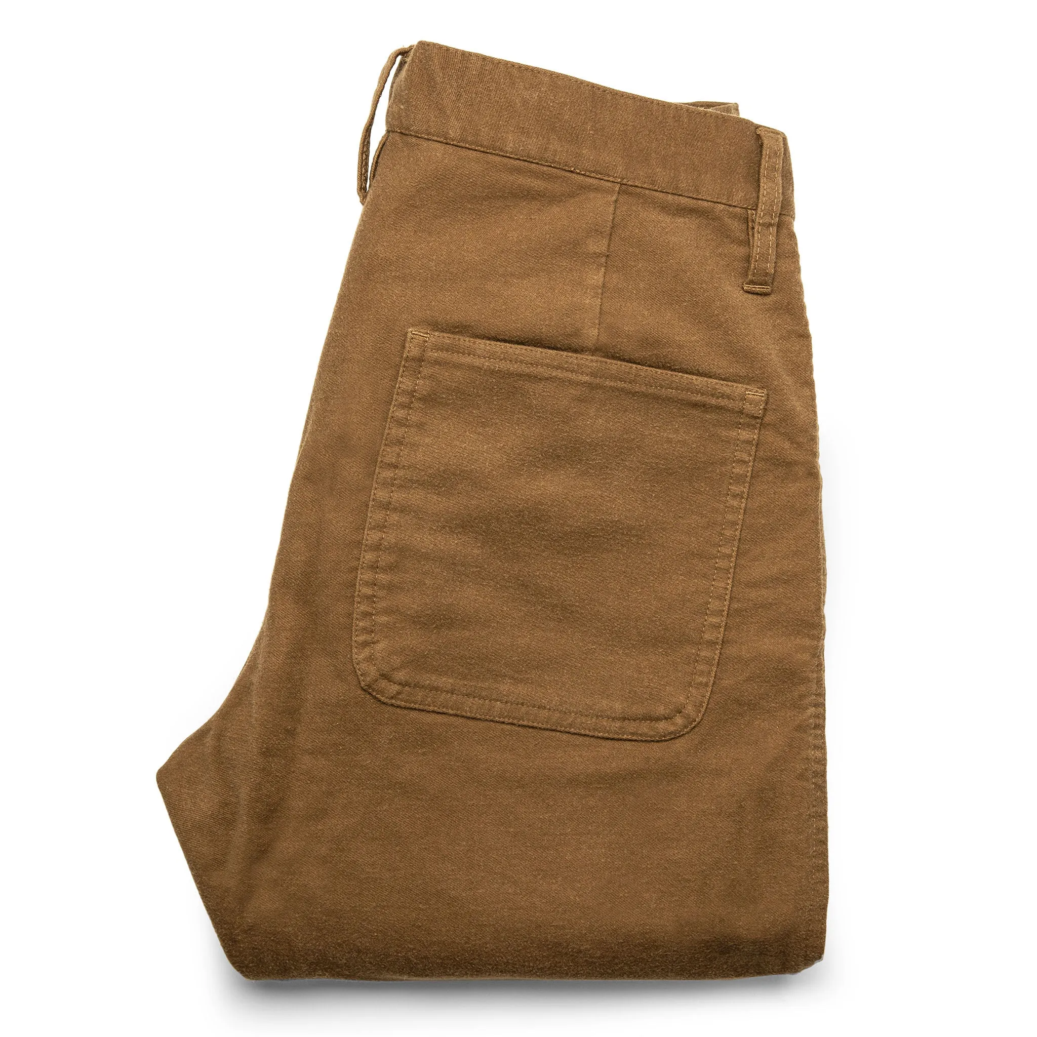 The Camp Pant in British Khaki Moleskin