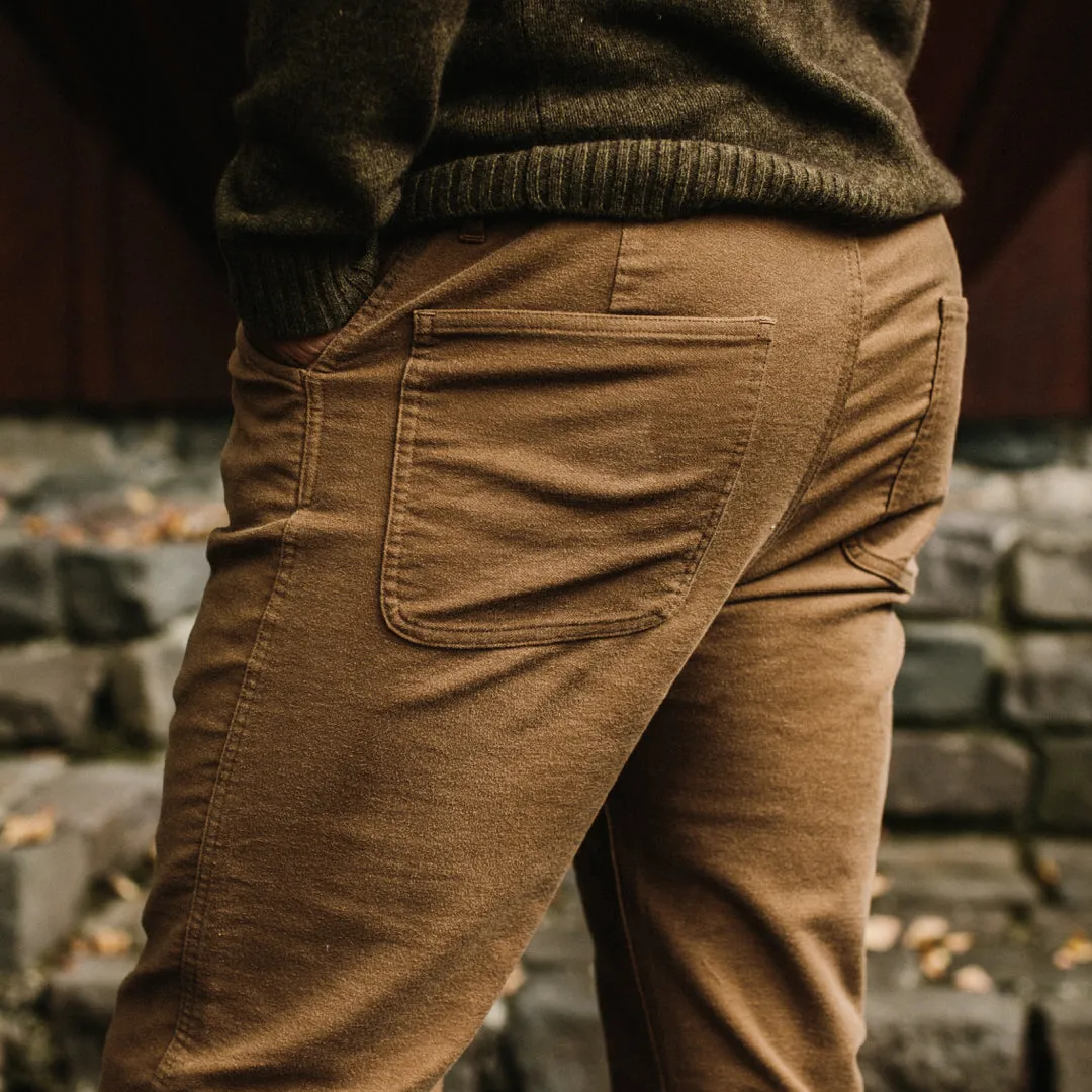 The Camp Pant in British Khaki Moleskin