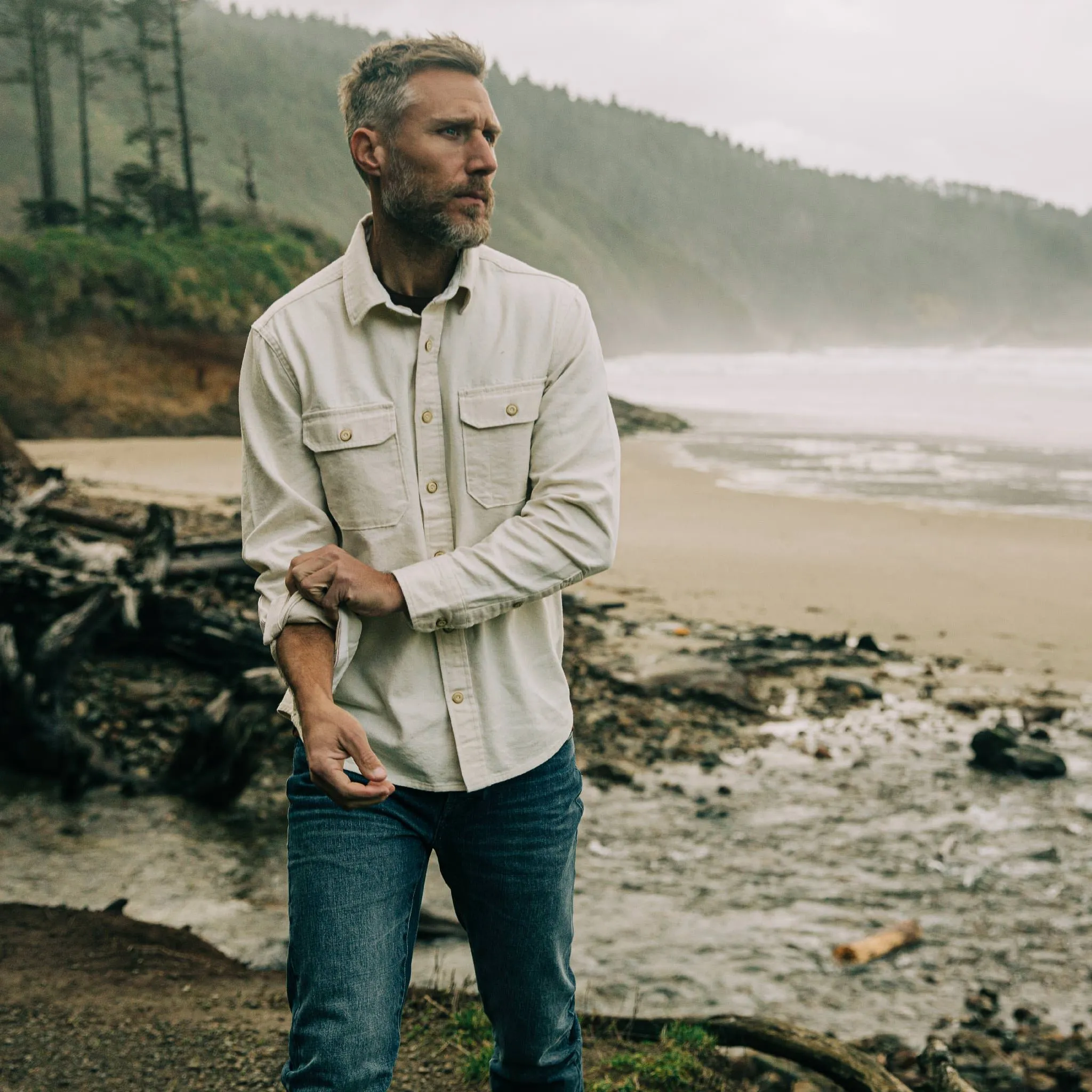 The Division Shirt in Natural Selvage