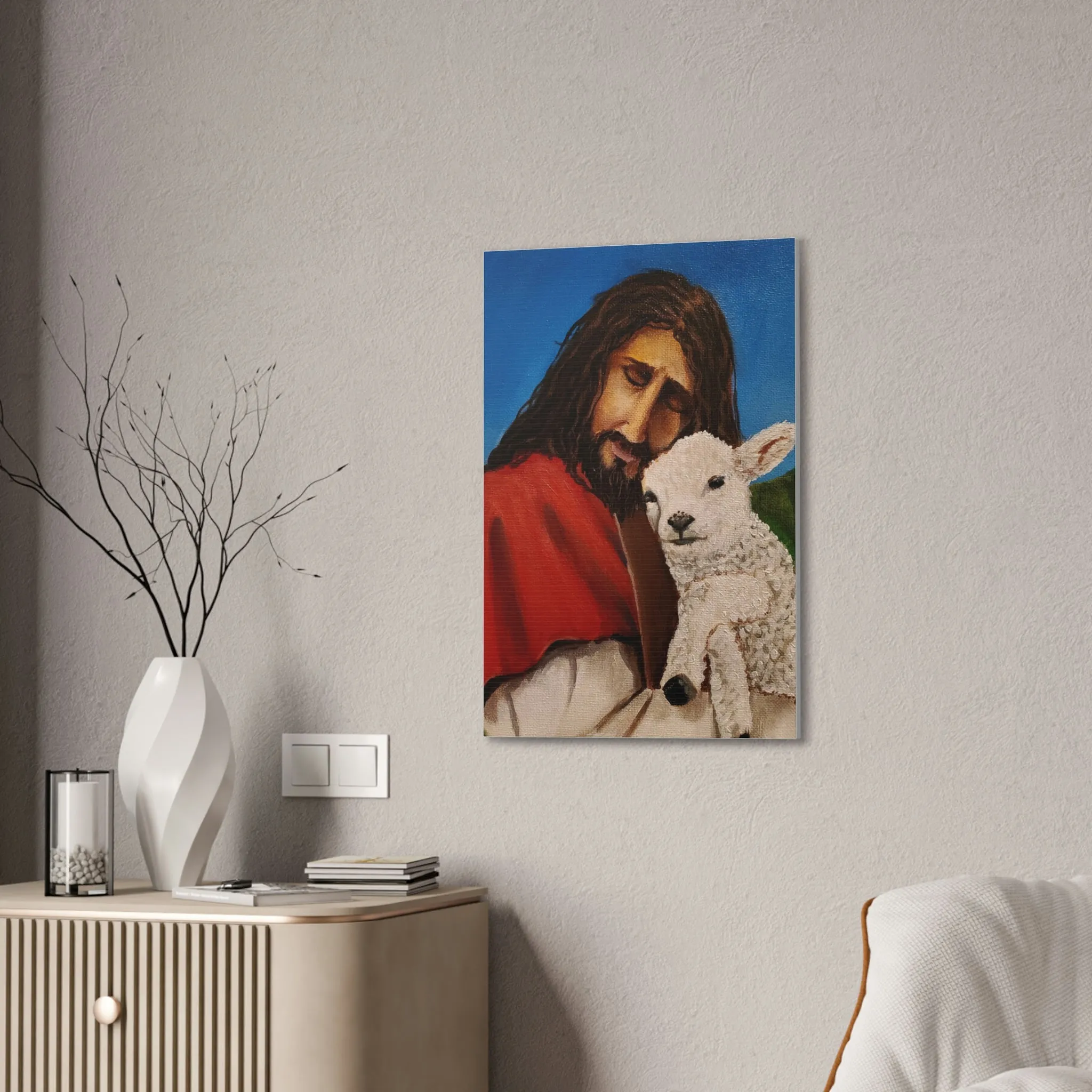 The Good Shepherd Canvas Stretched