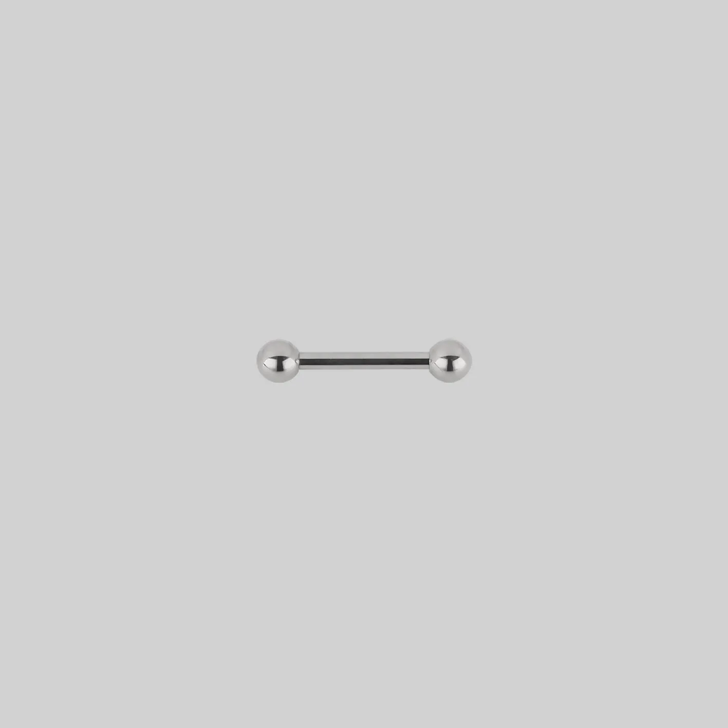 Titanium Nipple Bar - Silver