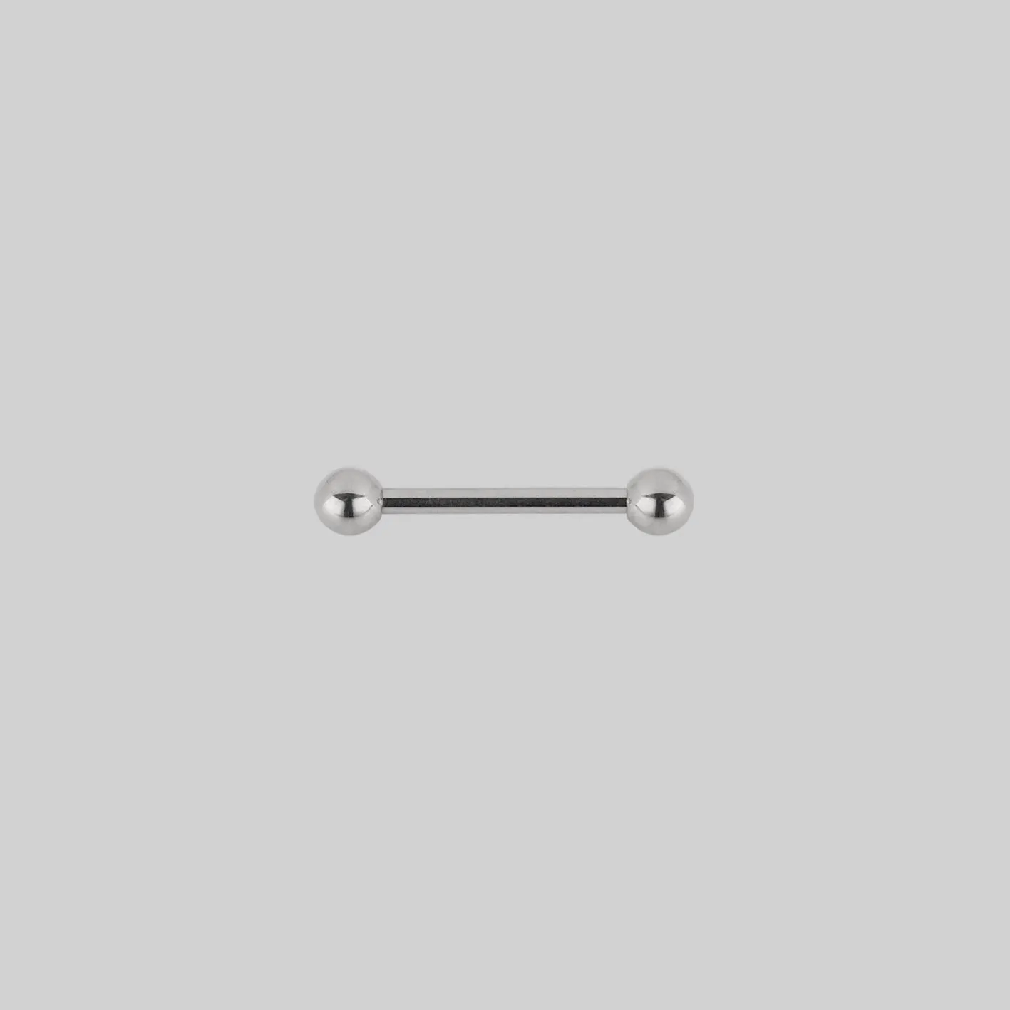 Titanium Nipple Bar - Silver