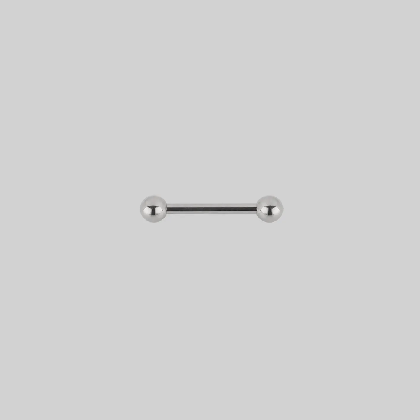 Titanium Nipple Bar - Silver