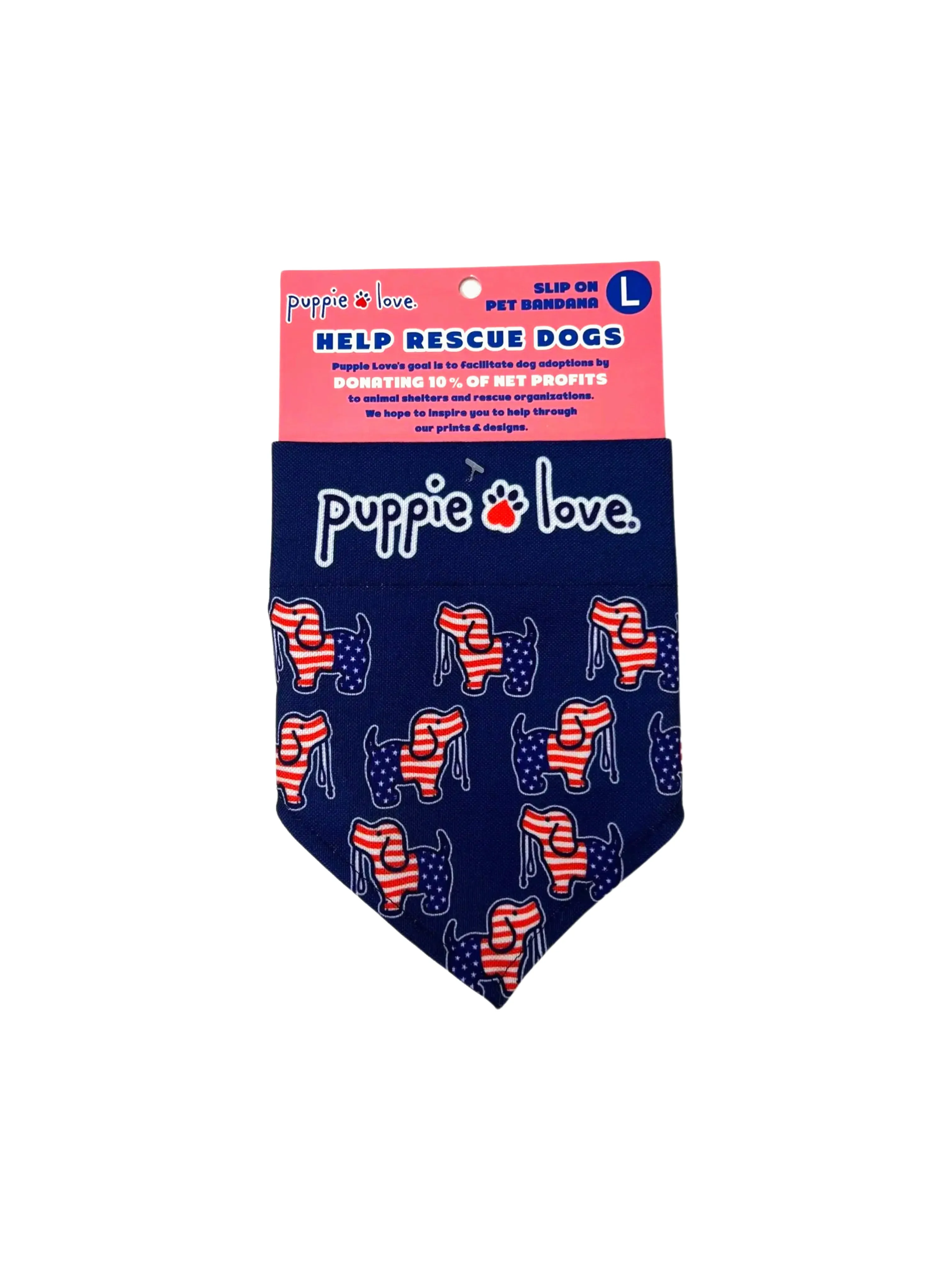 USA PUP DOG BANDANA