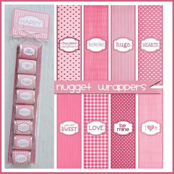 Valentine's Day Nugget Wrappers PRINTABLE