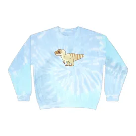 Vanilla Coffee Tyrannosaurus Rex - Unisex Tie-Dye Sweatshirt