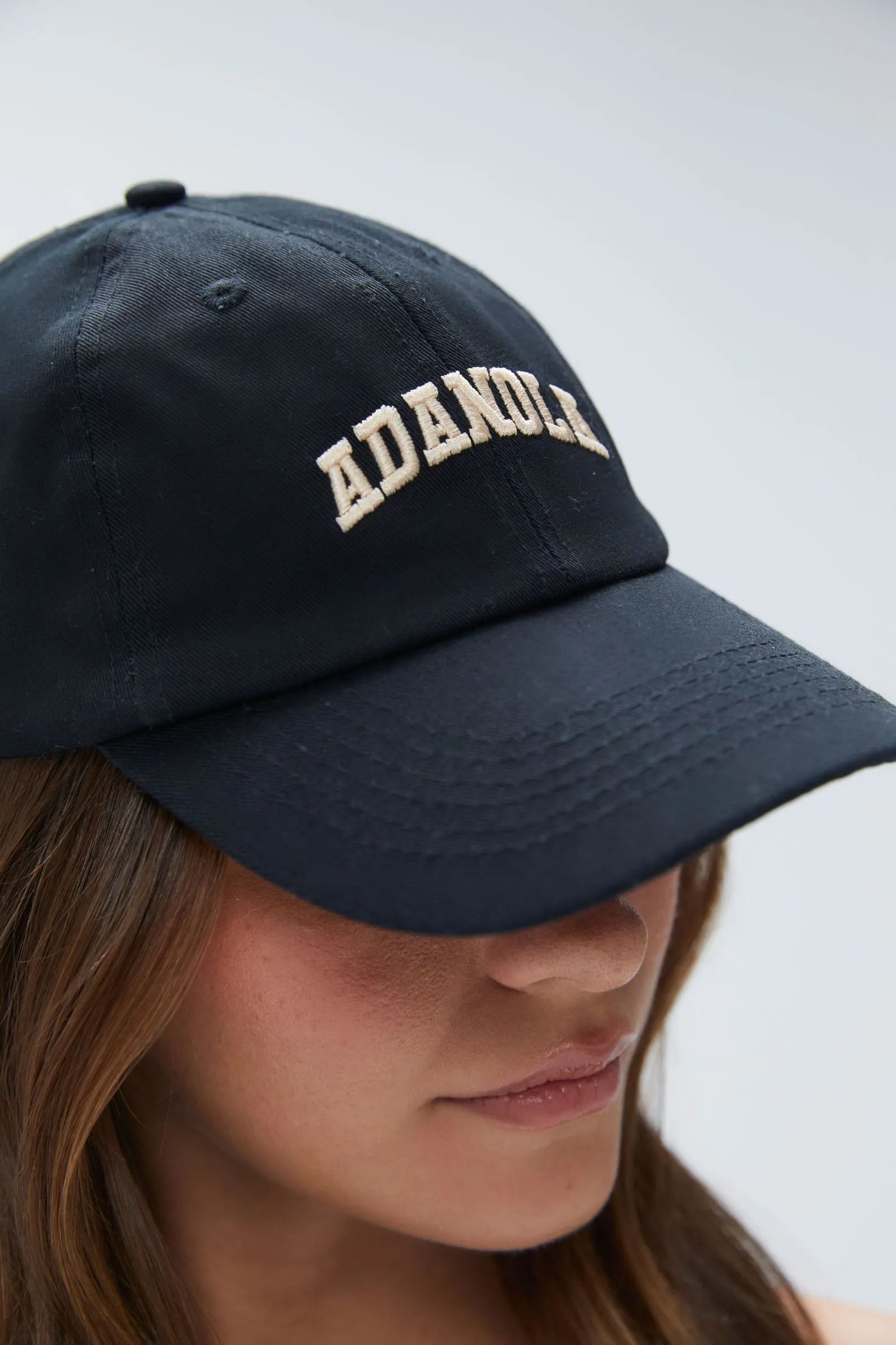 Varsity Cap -  Black/Nude